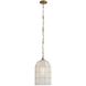 Jordan 1 Light 10 inch Antique Brass Pendant Ceiling Light