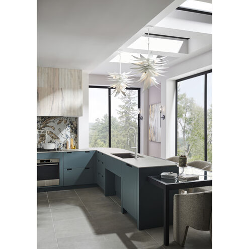 Agave LED 26 inch Textured Plaster Chandelier Ceiling Light