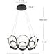 Oros LED 24 inch Black Chandelier Ceiling Light