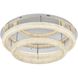 Bowen 2 Light 33.5 inch Chrome Flush Mount Ceiling Light