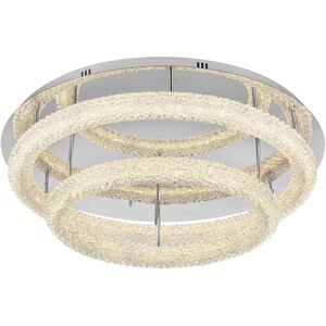 Bowen 2 Light 33.5 inch Chrome Flush Mount Ceiling Light