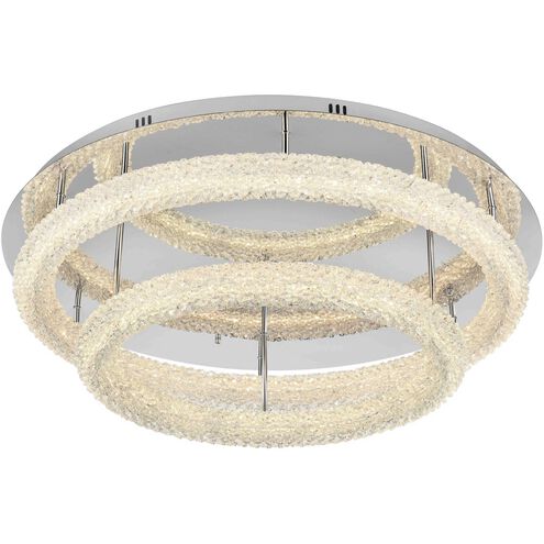 Bowen 2 Light 33.5 inch Chrome Flush Mount Ceiling Light