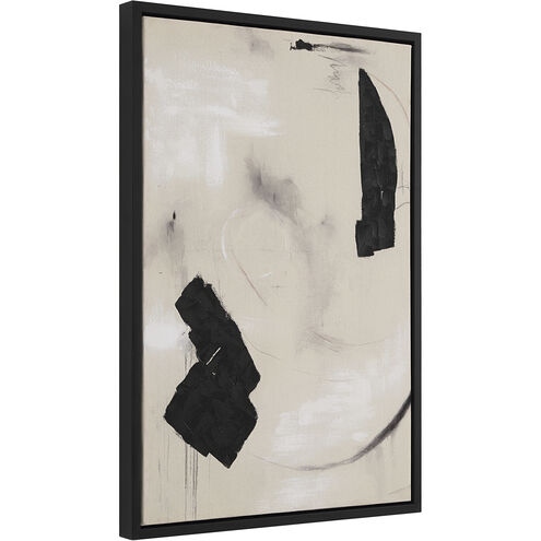 Asia Beige/Black/White Canvas Art, 2 Piece
