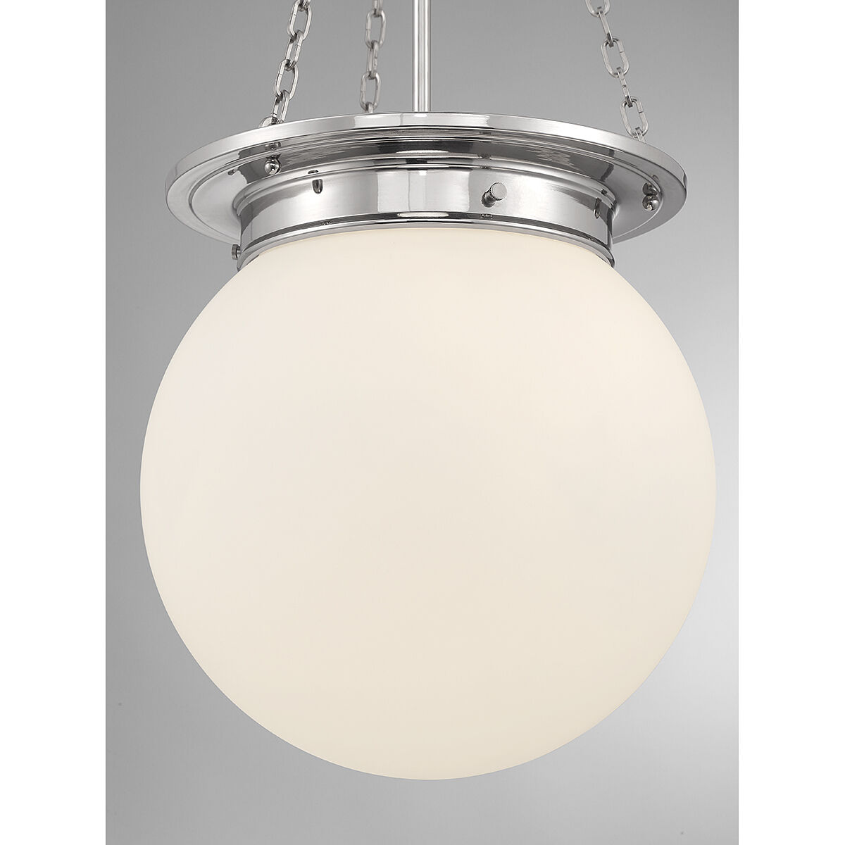 Manor 3 Light 13.5 inch Polished Nickel Pendant Ceiling Light
