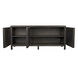 Quadrant 75.5 X 23 inch Ebony Walnut Sideboard, 3 Door
