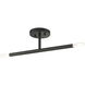 Copenhagen 2 Light 5.13 inch Black Semi-Flush Ceiling Light