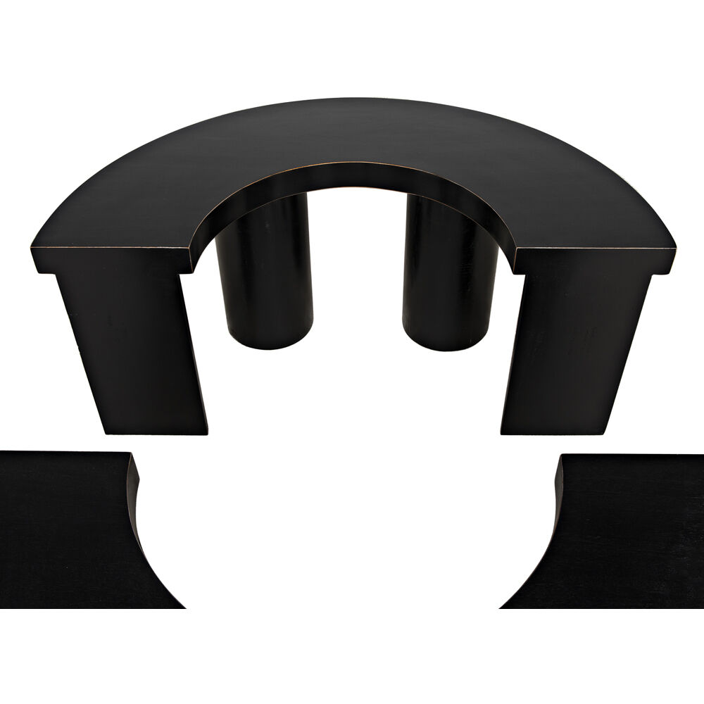 Pluto 40 X 40 inch Hand Rubbed Black Coffee Table