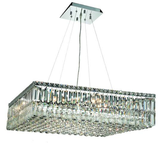 Maxime 12 Light 32 inch Chrome Dining Chandelier Ceiling Light in Royal Cut