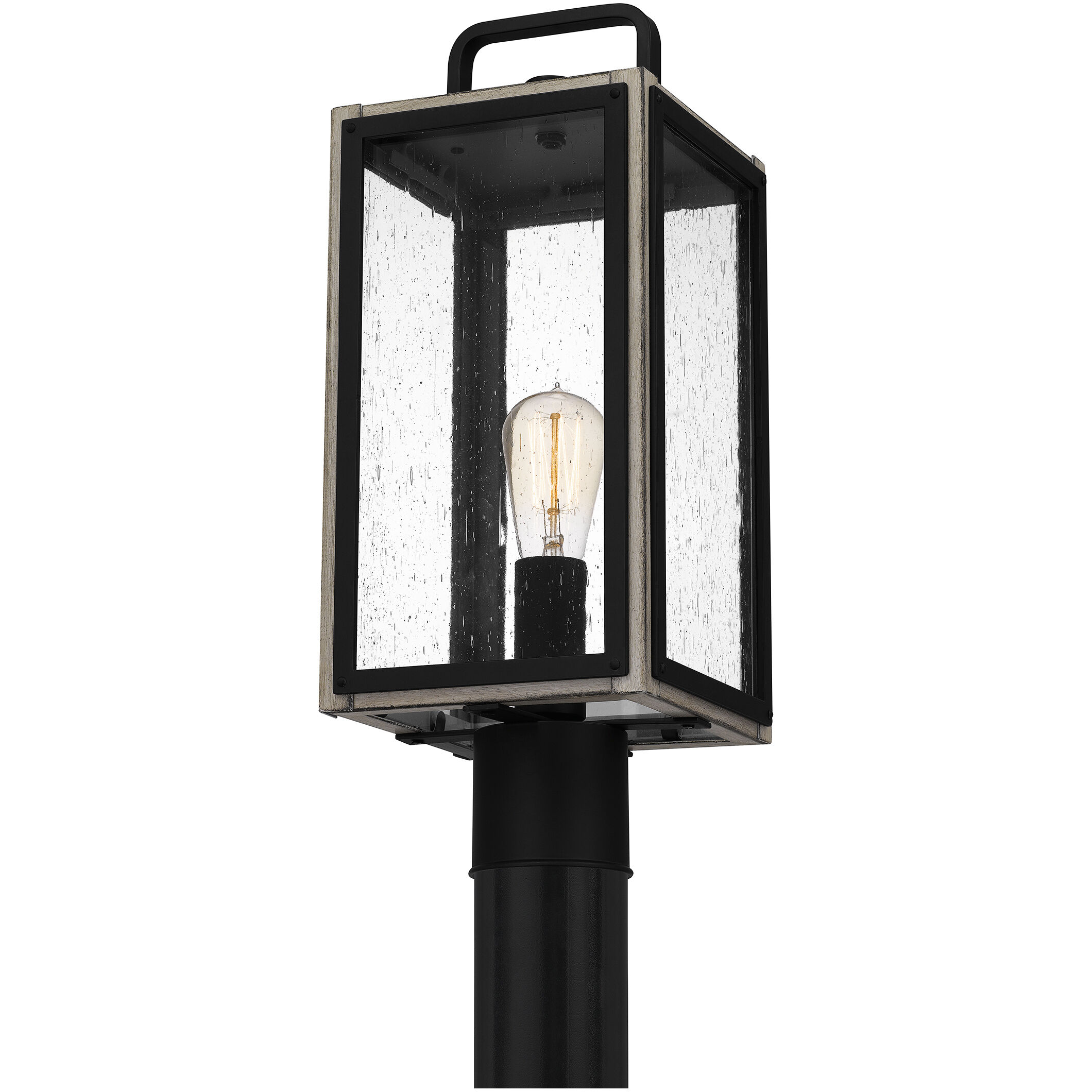 Bramshaw 1 Light 19 inch Matte Black Outdoor Post Lantern