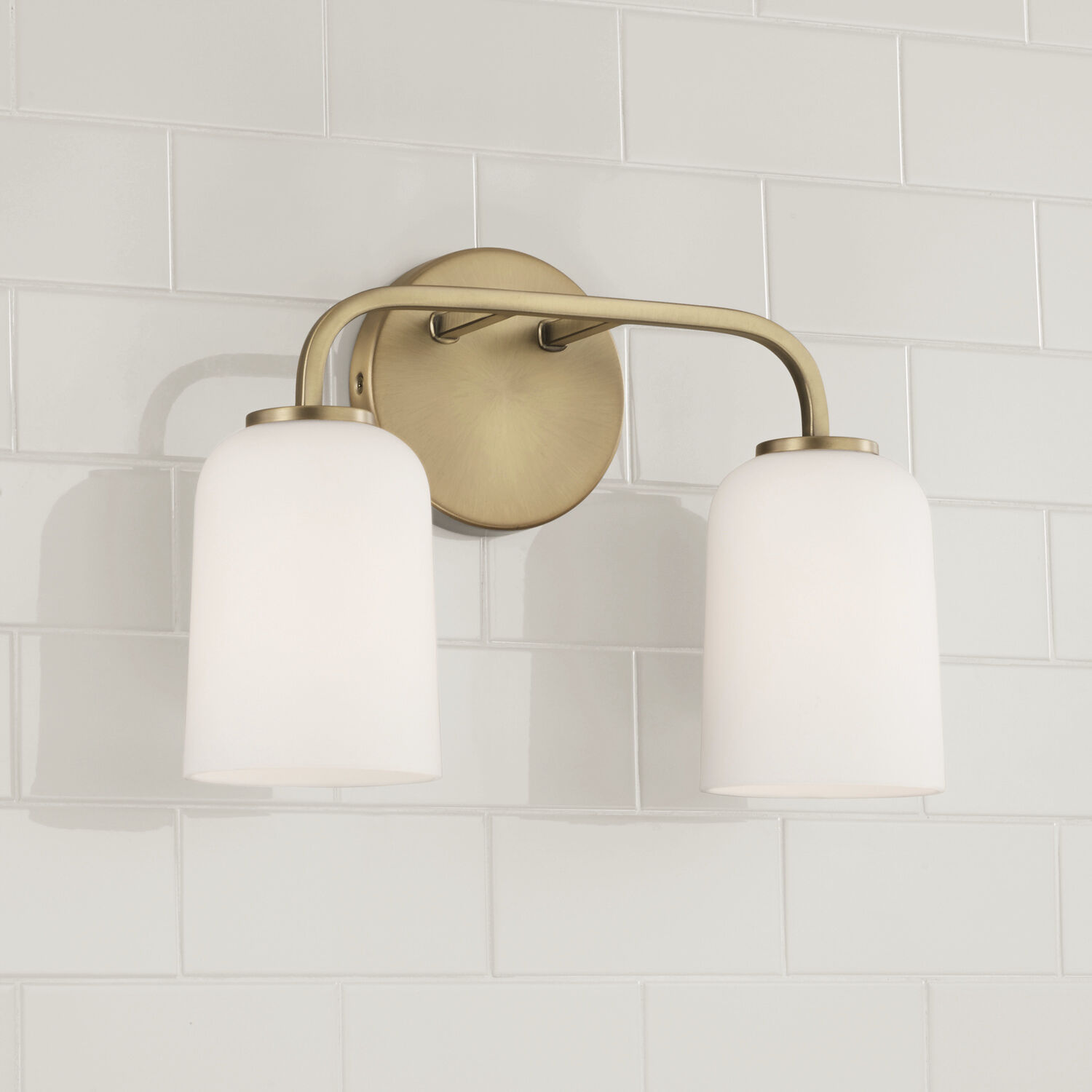 Lawson 2 Light 13.75 inch Aged Brass Vanity Light Wall Light