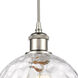 Ballston Athens Water Glass 1 Light 8 inch Polished Nickel Mini Pendant Ceiling Light