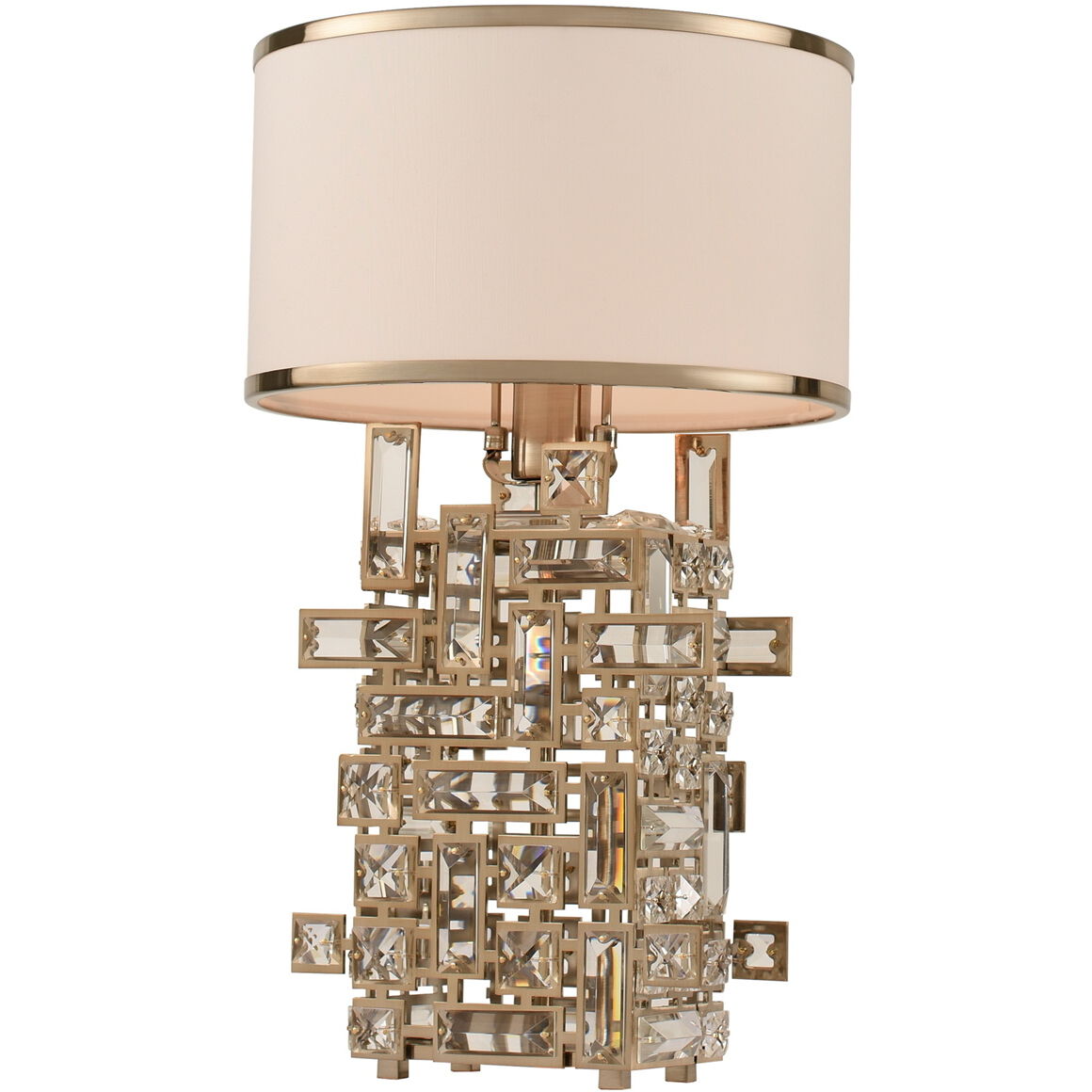 Vermeer 20 inch 60.00 watt Brushed Champagne Gold Table Lamp Portable Light