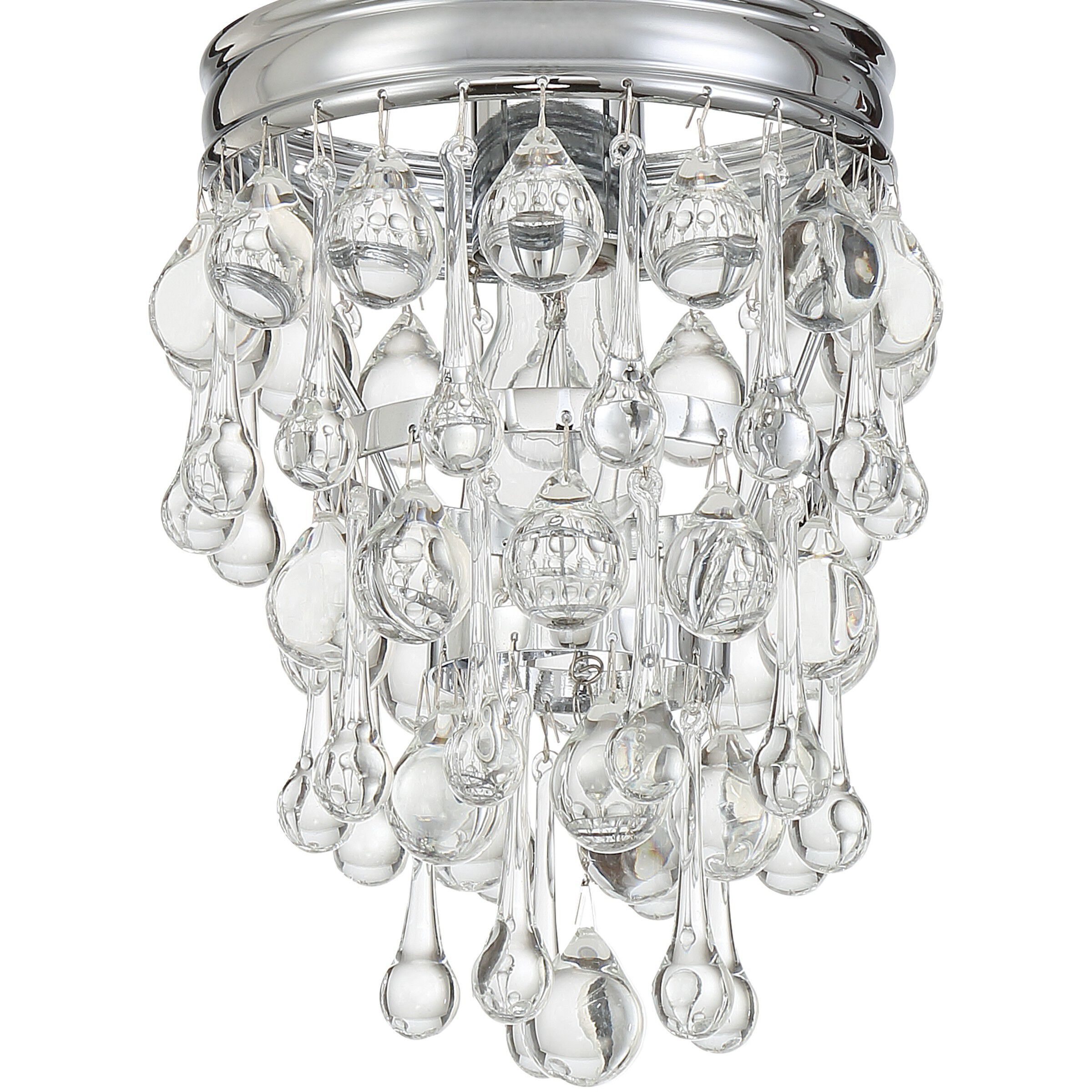 Calypso 1 Light 7.25 inch Polished Chrome Chandelier Ceiling Light
