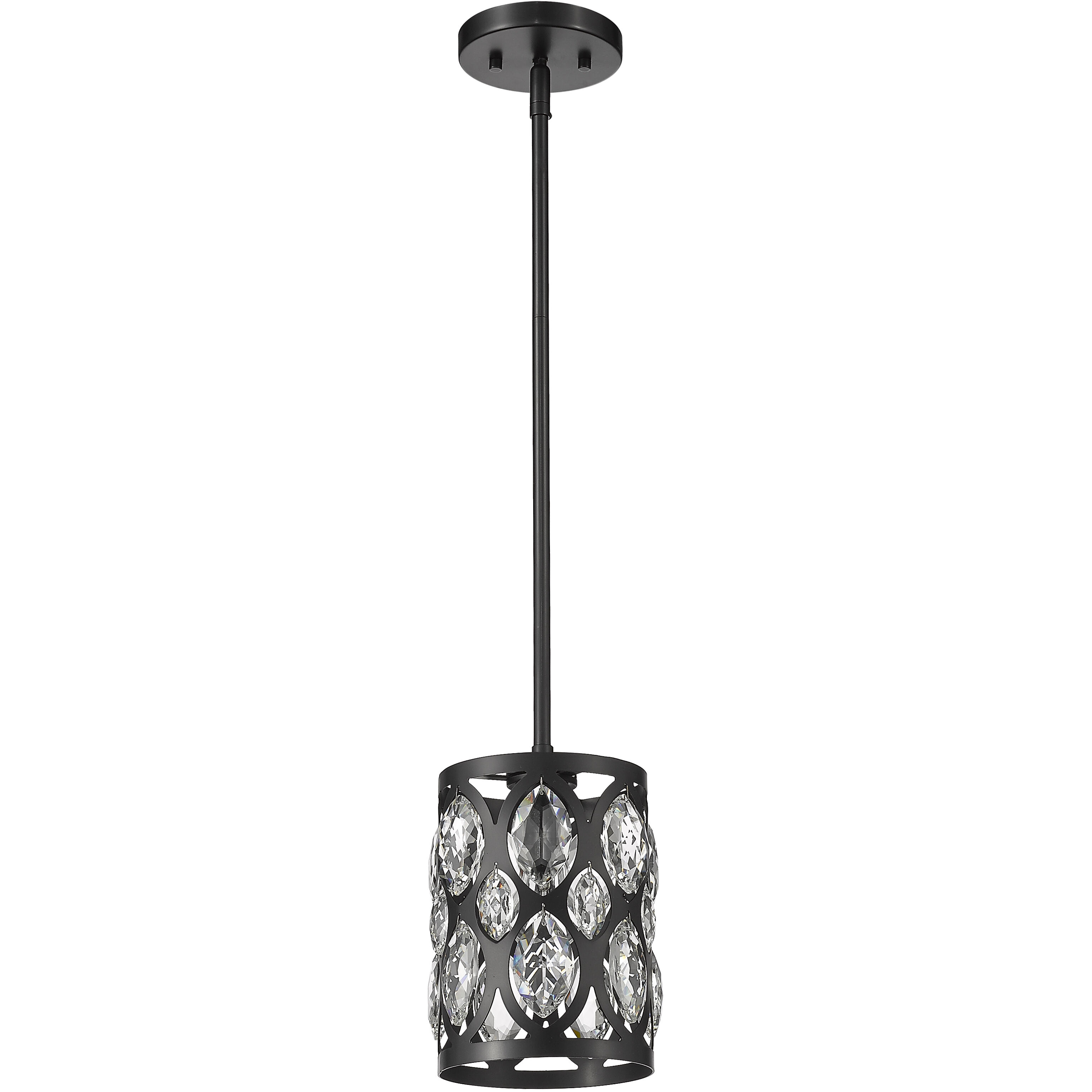 Dealey 1 Light 6.25 inch Matte Black Pendant Ceiling Light