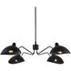 Droid 4 Light 42 inch Bronze and Brushed Gold Pendant Ceiling Light