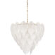 Chelsea House 9 Light 25 inch Antique Brass/Frosted Chandelier Ceiling Light