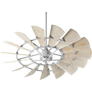 Windmill 60 inch Galvanized with Weathered Oak Blades Outdoor Ceiling Fan
