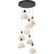 Mobius 9 Light 20.8 inch Black Pendant Ceiling Light, Standard Pipe