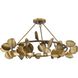Laurel 6 Light 28 inch Gold Ombre Semi-Flush Mount Ceiling Light, Design Series