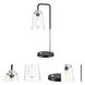 Colinton 20 inch 40.00 watt Brushed Nickel Table Lamp Portable Light