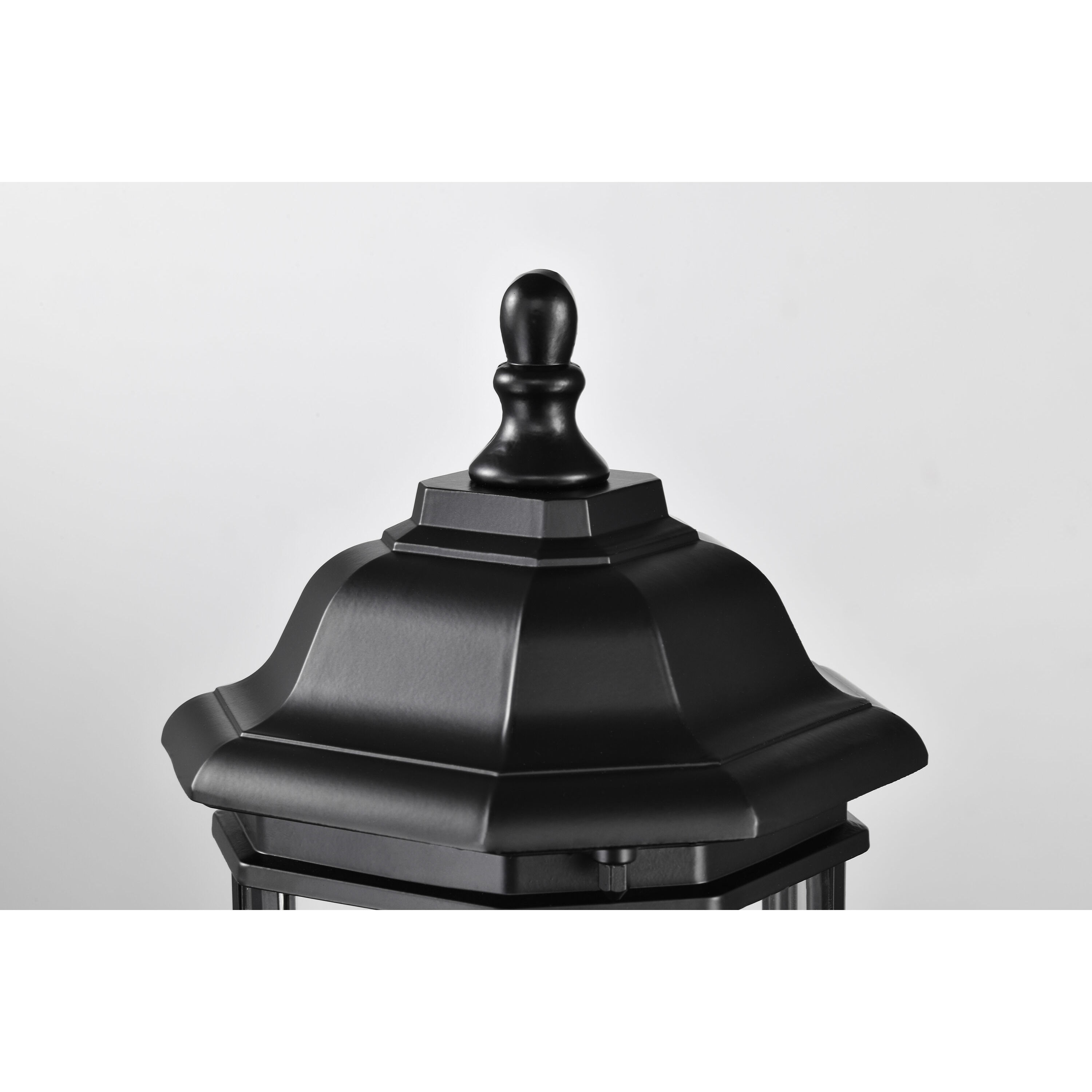 Hopkins 17 inch Matte Black Post Lantern, Small