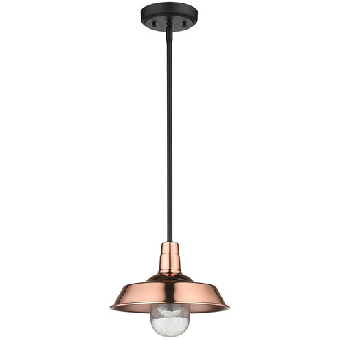 Burry 1 Light 10 inch Copper Exterior Convertible Pendant