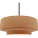 Radiance 1 Light 16.25 inch Brushed Nickel and Adobe Pendant Ceiling Light