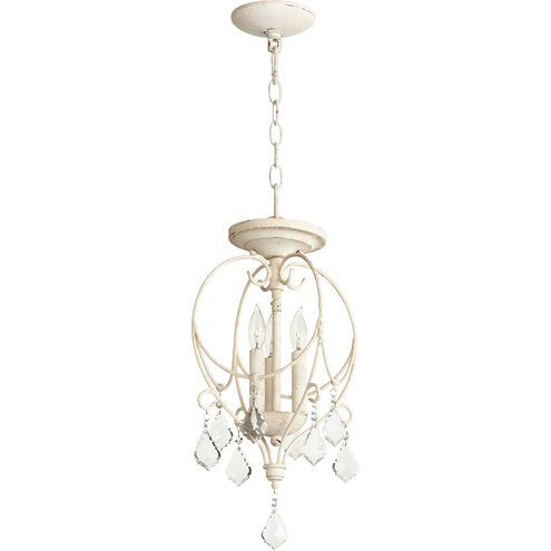 Ariel 3 Light 11 inch Persian White Dual Mount Ceiling Light 