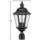 Estate Series Edgewater LED 21 inch Black Outdoor Post Mount Lantern, Low Voltage
