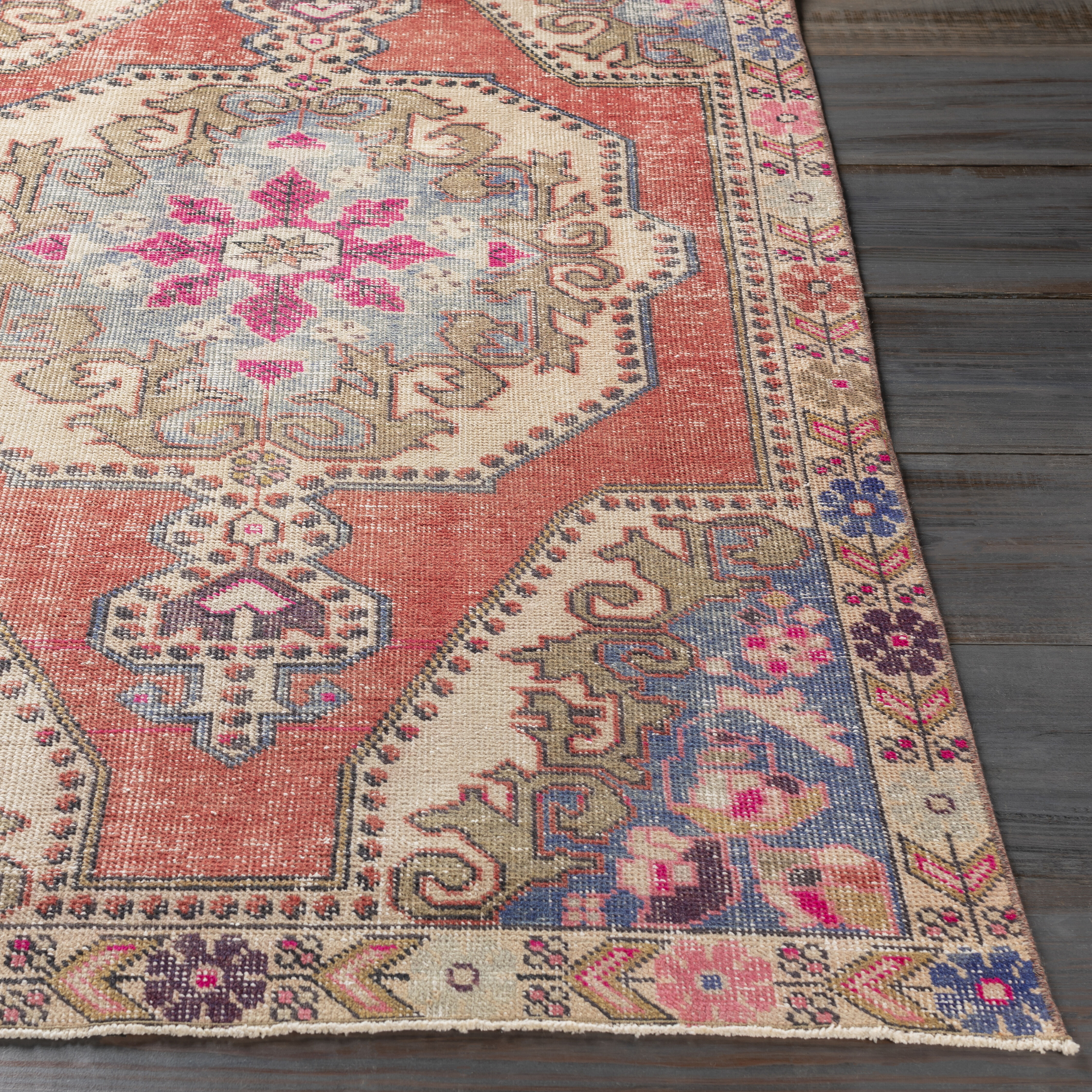 Antique One of a Kind 86 X 49 inch Rug, Rectangle