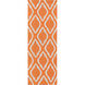 Fallon 96 X 30 inch Burnt Orange, Cream, Charcoal Rug