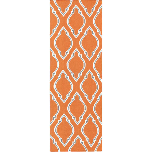 Fallon 96 X 30 inch Burnt Orange, Cream, Charcoal Rug