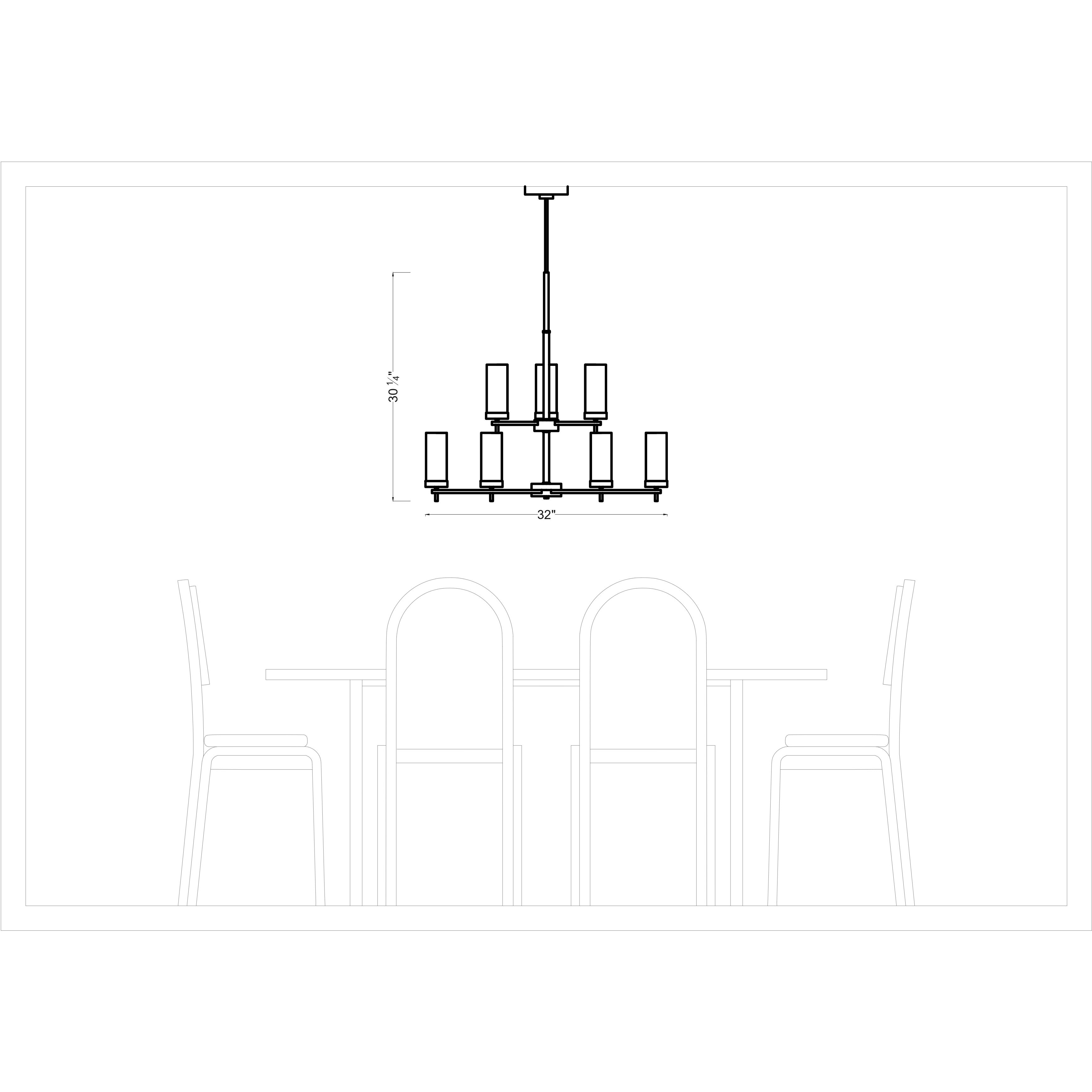 Sean Lavin Zire 9 Light 32 inch Brushed Nickel Chandelier Ceiling Light
