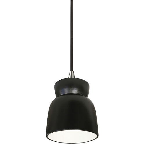 Radiance Collection 1 Light 8 inch Carbon Matte Black Pendant Ceiling Light