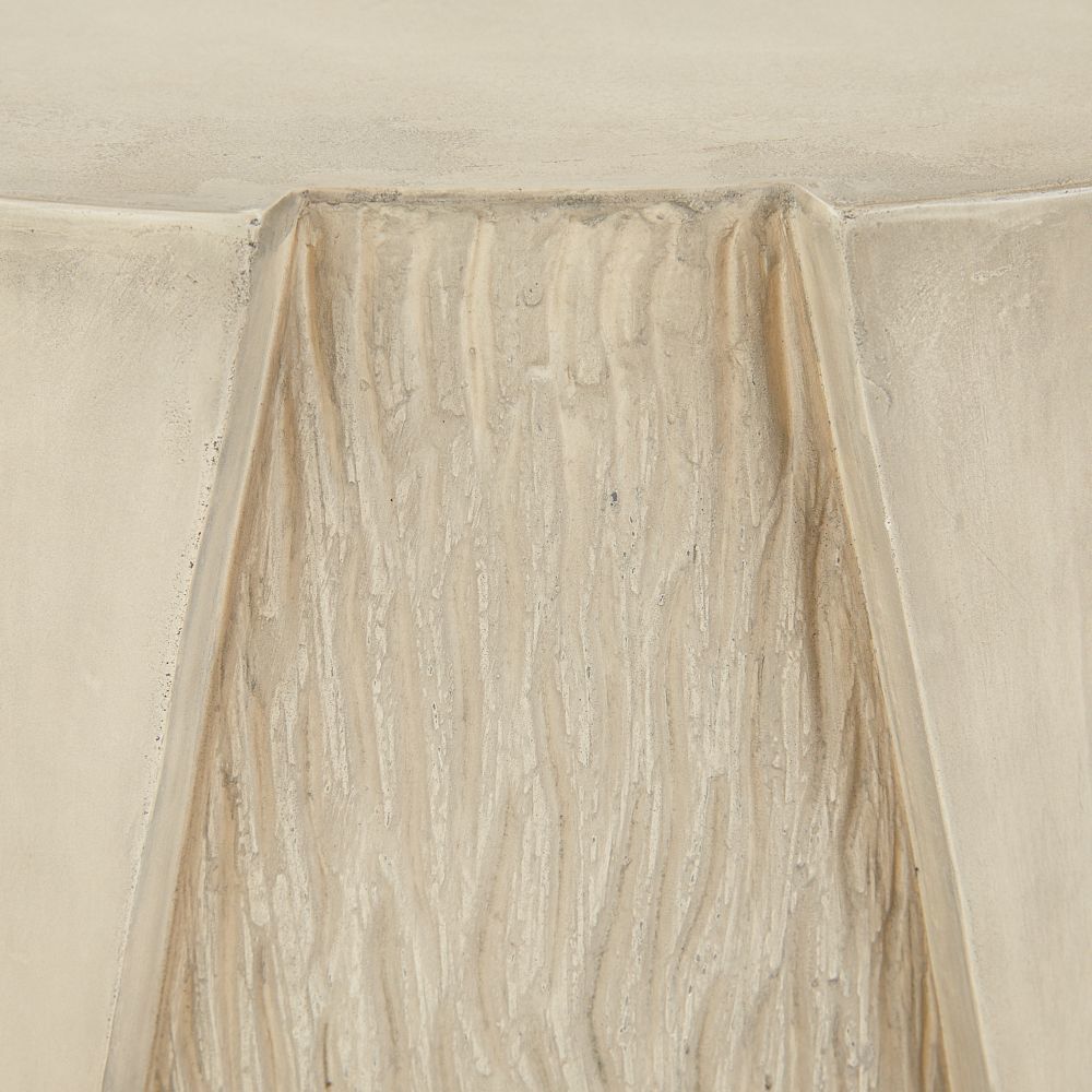 Creedon 20.5 inch Putty Outdoor End Table