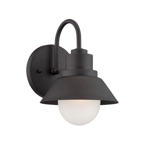Astro 1 Light 9 inch Matte Black Exterior Wall Mount