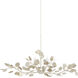 Lunaria 6 Light 51 inch Contemporary Silver Leaf Chandelier Ceiling Light