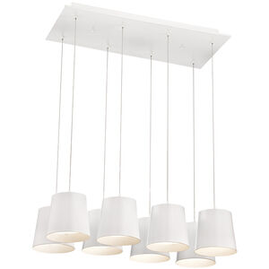 Borto LED 13 inch White Chandelier Ceiling Light