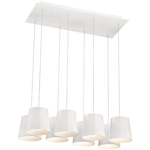 Borto LED 13 inch White Chandelier Ceiling Light