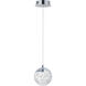 Orb II LED 5.5 inch Polished Chrome Single Pendant Ceiling Light