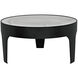 Cylinder 36 X 36 inch Matte Black Coffee Table, Round