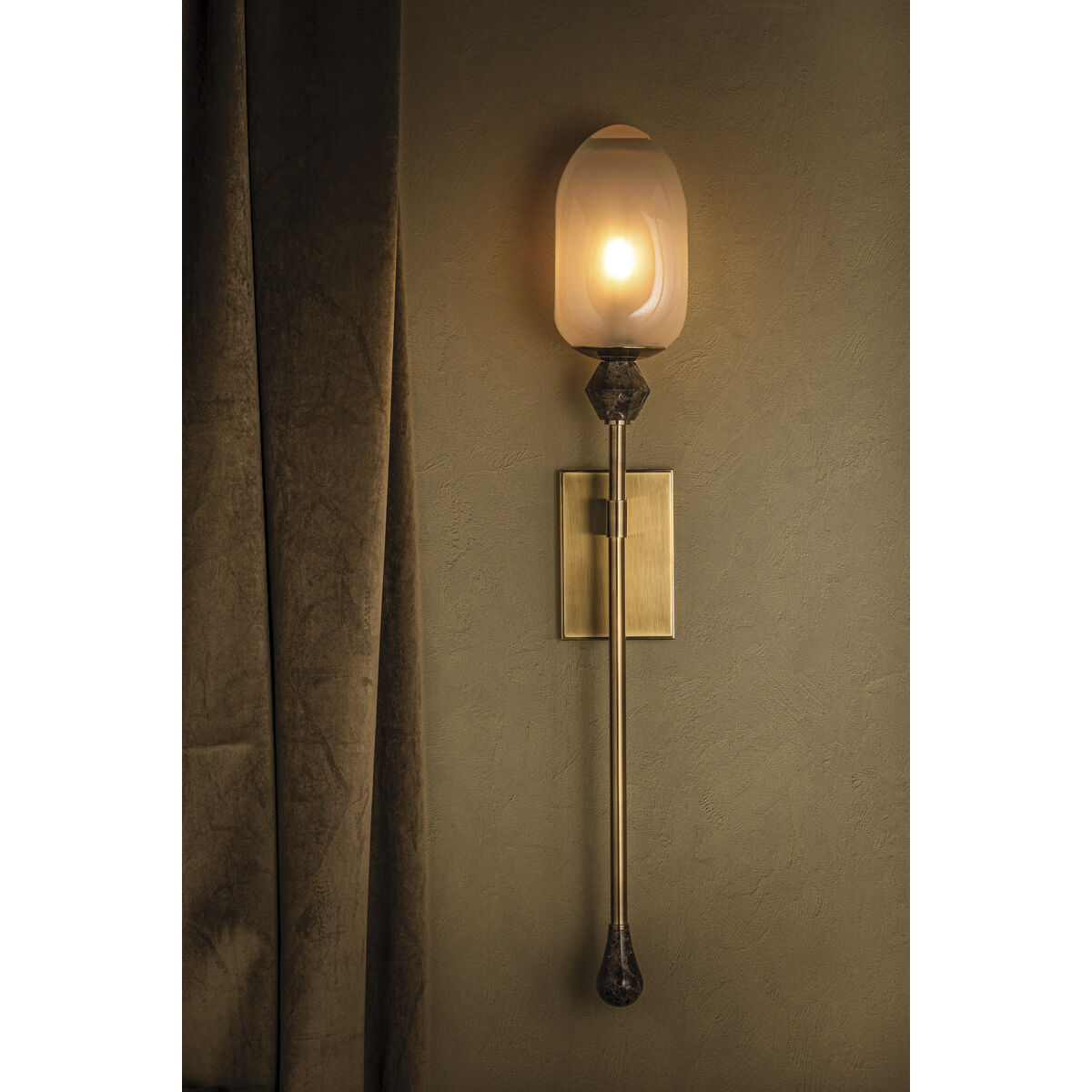 Daith 1 Light 6 inch Vintage Brass Wall Sconce Wall Light