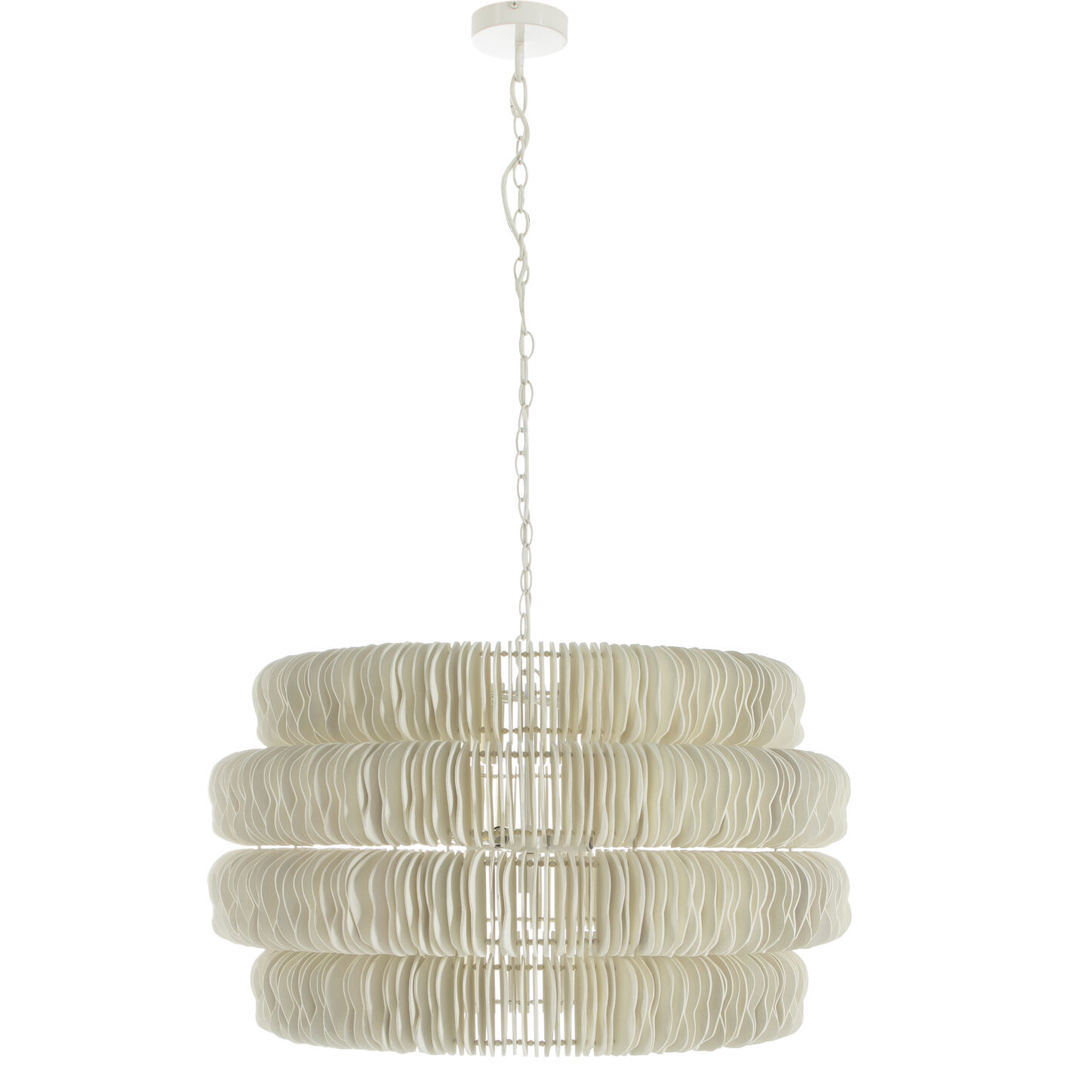 Serena 5 Light 38.25 inch Winter White Chandelier Ceiling Light