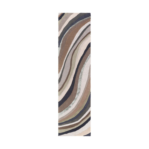 Lounge 96 X 24 inch Medium Gray Indoor Runner, Runner