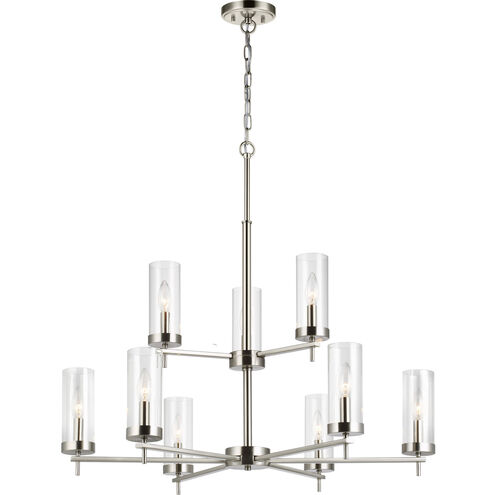 Sean Lavin Zire 9 Light 32 inch Brushed Nickel Chandelier Ceiling Light