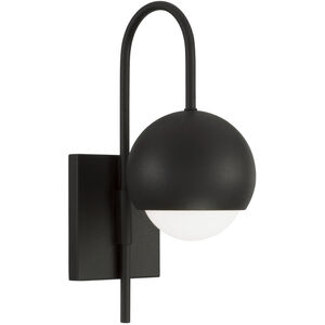 Dolby 1 Light 6 inch Black Iron Sconce Wall Light