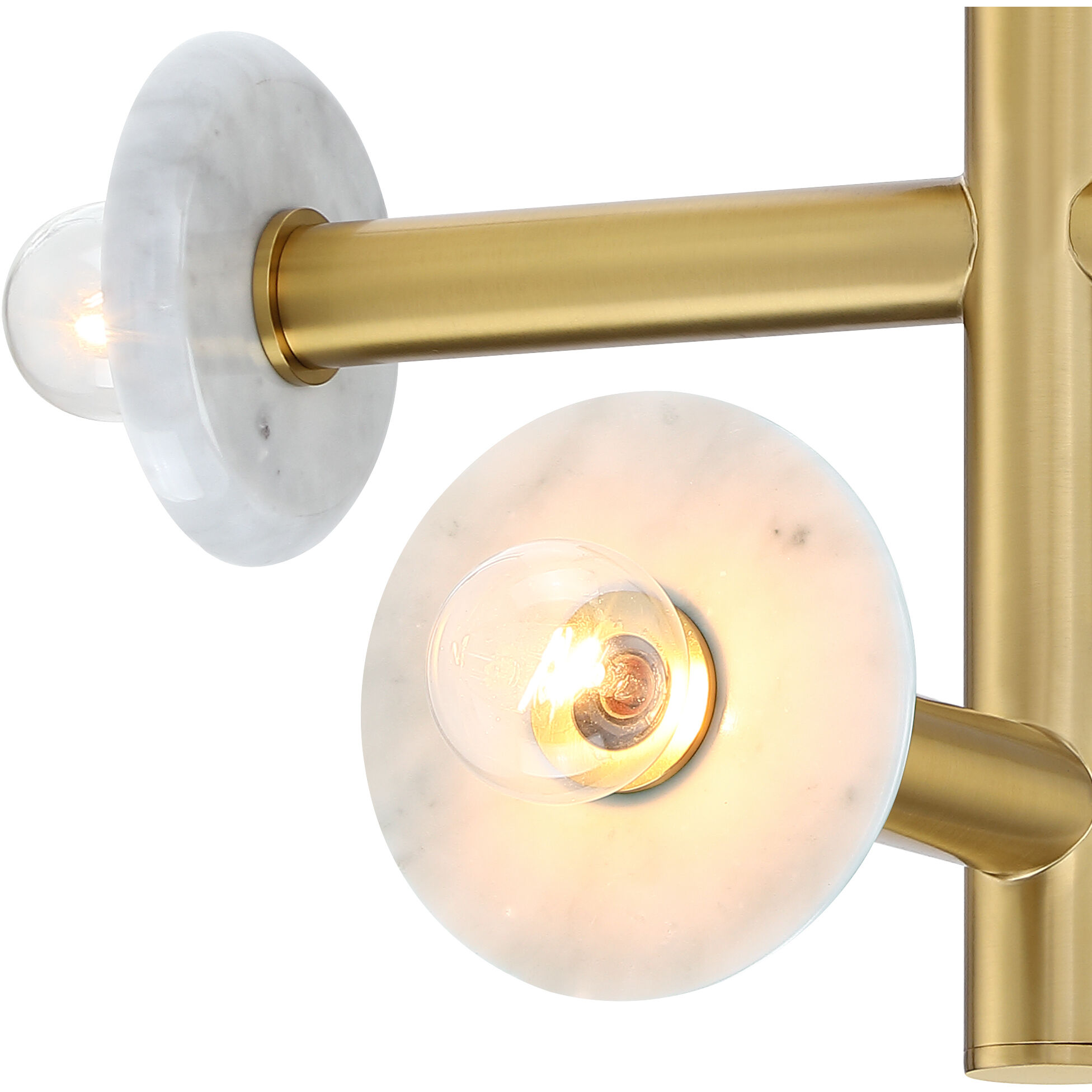 Fina 4 Light 16 inch Brushed Gold Semi Flush/Convertible Ceiling Light