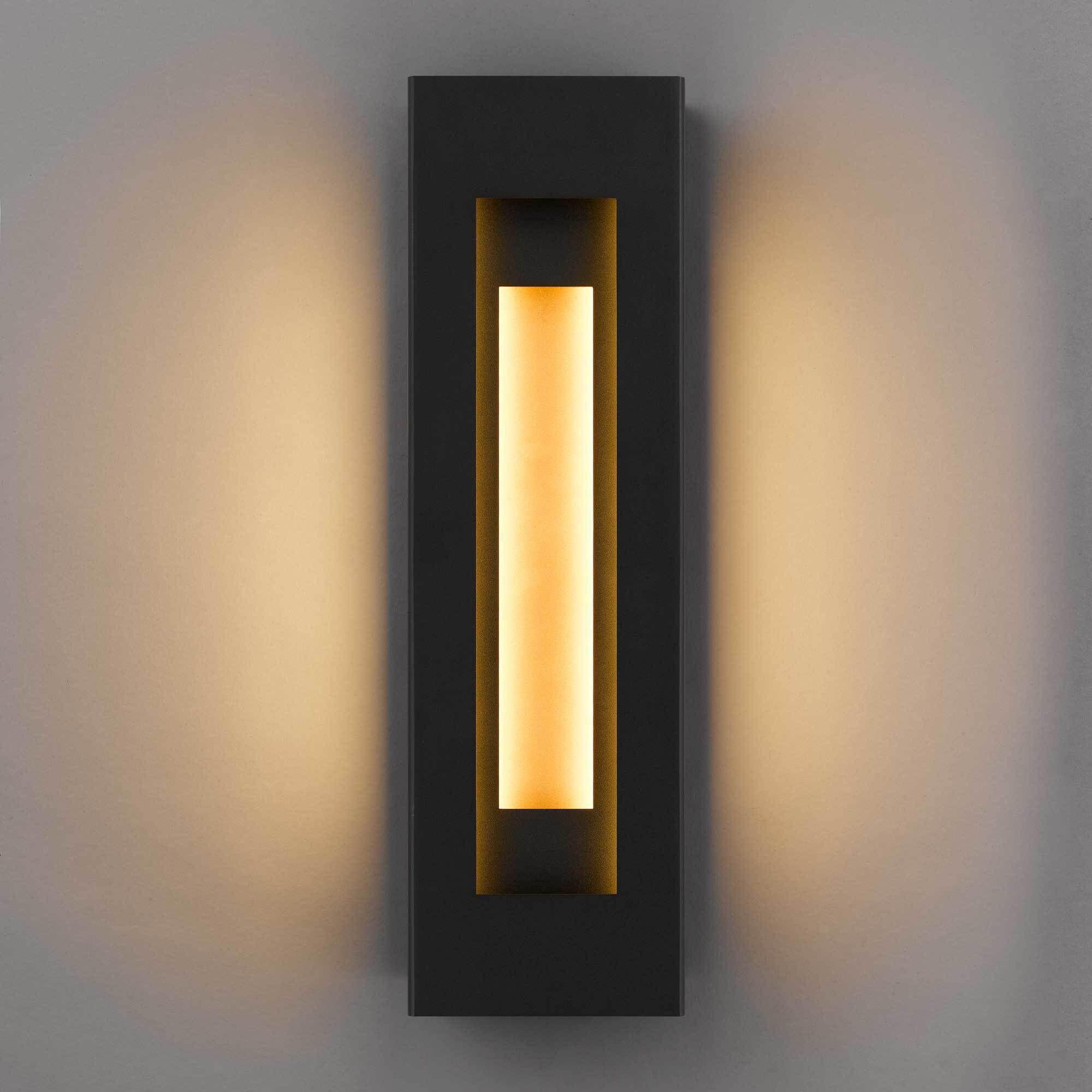 Layer LED 22 inch Sand Black Outdoor Wall Sconce