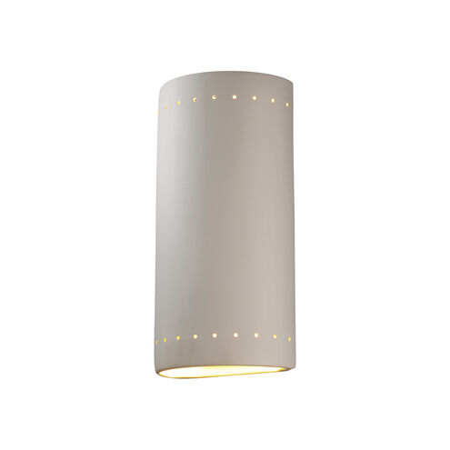 Ambiance Cylinder 1 Light 21 inch Bisque Outdoor Wall Sconce in Incandescent, Really Big