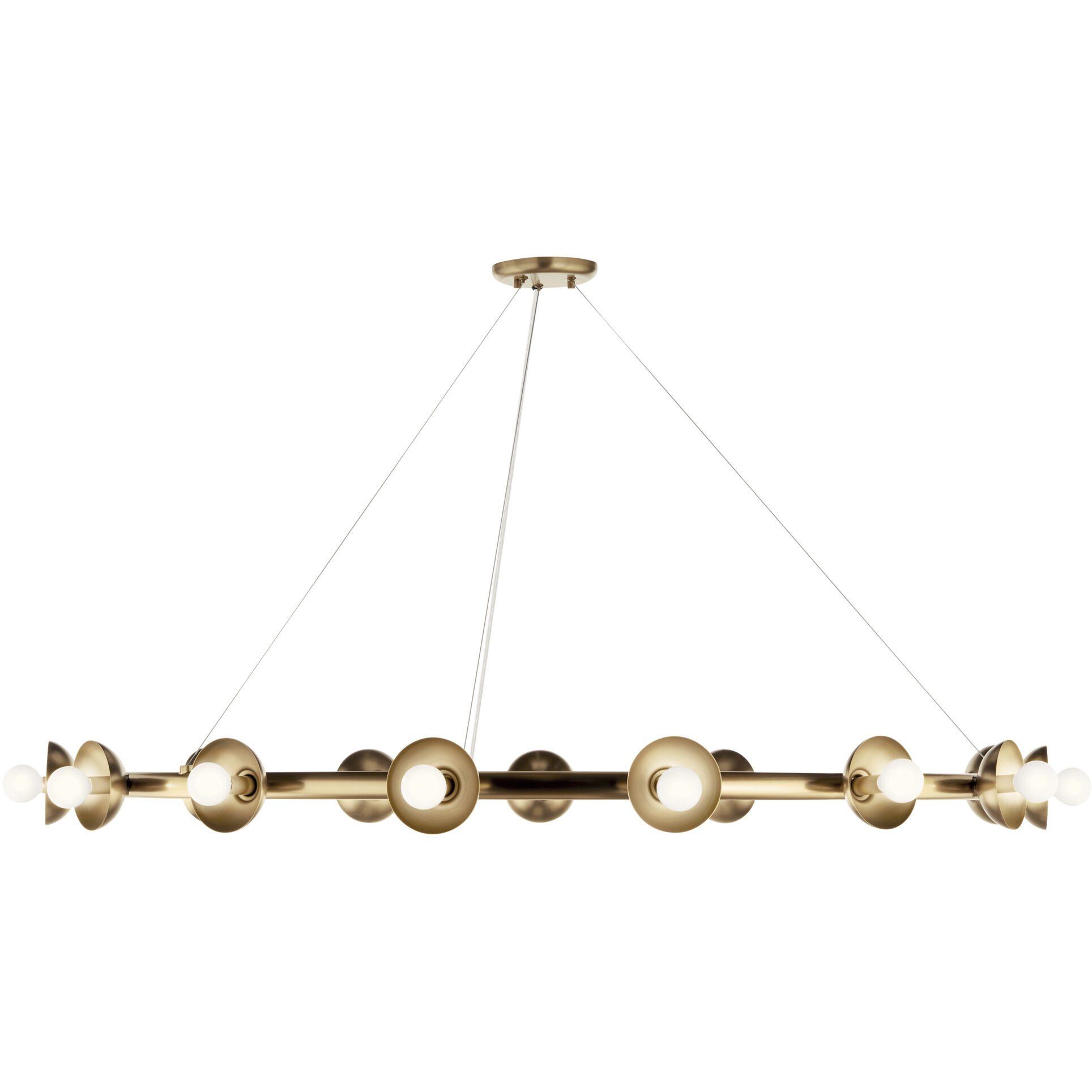 Palta 15 Light Champagne Bronze Chandelier Ceiling Light, 1 Tier, Large